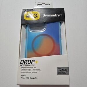 iPhone 14 Pro Max - Otterbox Symmetry+ MAGSAFE Case (ORANGE & BLUE LAVA LAMP)